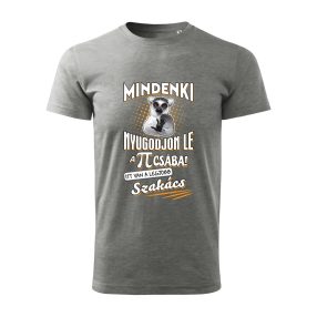 Mindenki nyugodjon le, szakács! férfi lemur póló