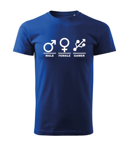 Male-Female-Gamer férfi póló