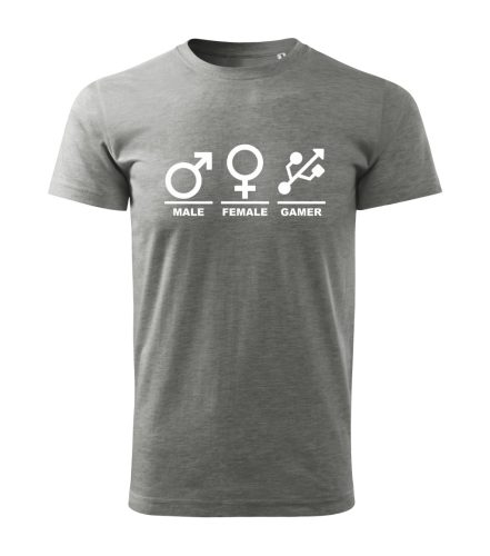 Male-Female-Gamer férfi póló