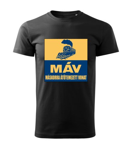 MÁV – Máskorra Átütemezett Vonat férfi póló