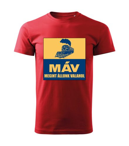 MÁV – Megint Állunk Valahol férfi póló