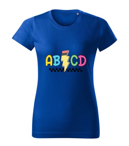 AB/CD” – Villámos női Póló
