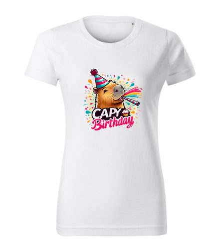 Capybara Kollekció - Capy birthday női póló