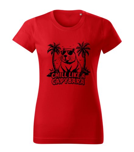 Capybara Kollekció - Chill like a capybara női póló
