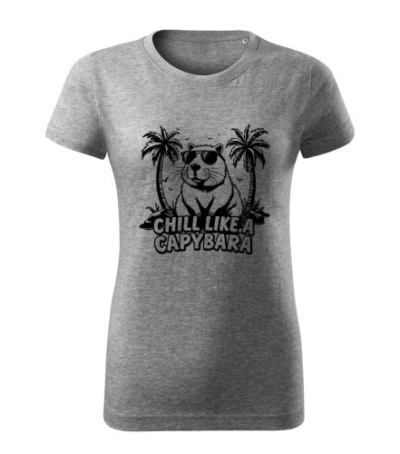 Capybara Kollekció - Chill like a capybara női póló