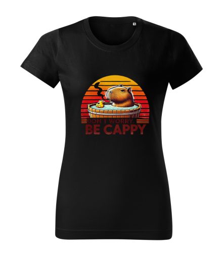 Capybara Kollekció - Don't worry be cappy női póló
