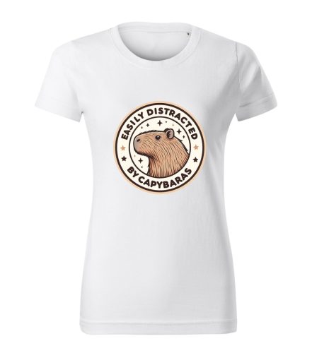Capybara Kollekció - Easily distracted by capybaras női póló