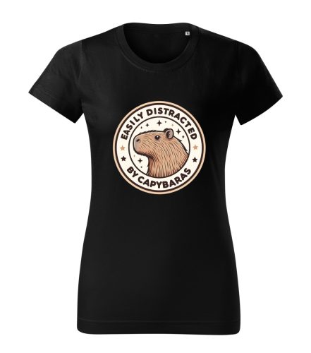 Capybara Kollekció - Easily distracted by capybaras női póló