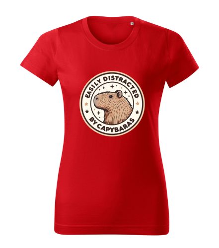Capybara Kollekció - Easily distracted by capybaras női póló