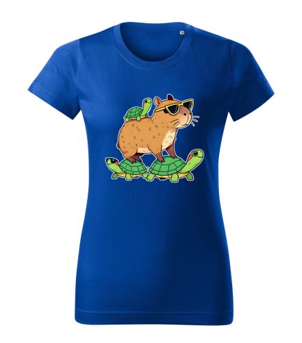 Capybara Kollekció - Capybara teknősháton női póló