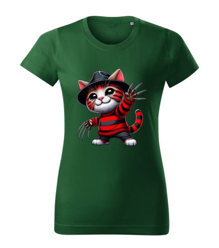 Freddy Krueger Cat  női póló