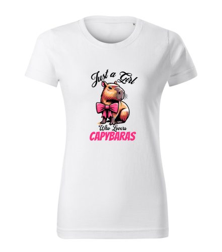 Capybara Kollekció - Just a girl who lovers capybaras női póló