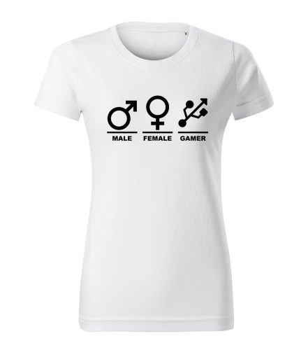 Male-Female-Gamer női póló