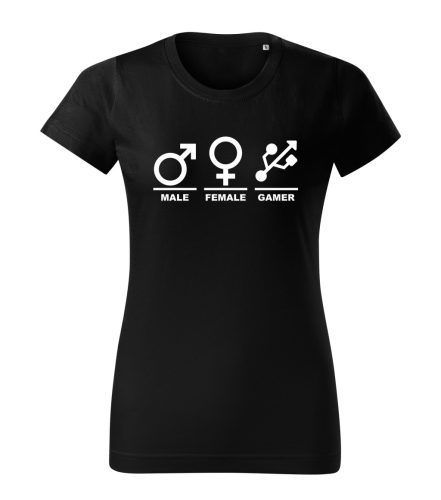 Male-Female-Gamer női póló