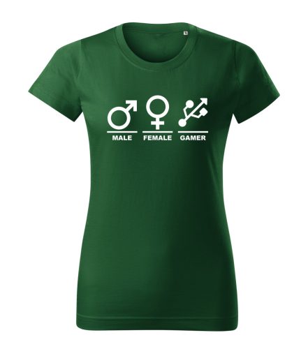 Male-Female-Gamer női póló
