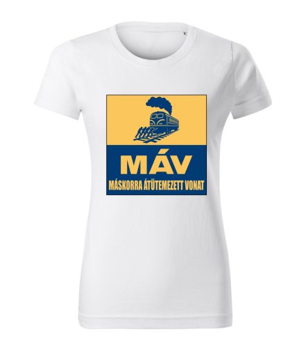 MÁV – Máskorra Átütemezett Vonat női póló