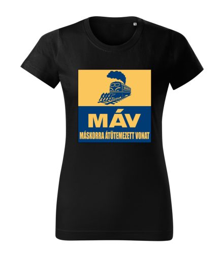 MÁV – Máskorra Átütemezett Vonat női póló