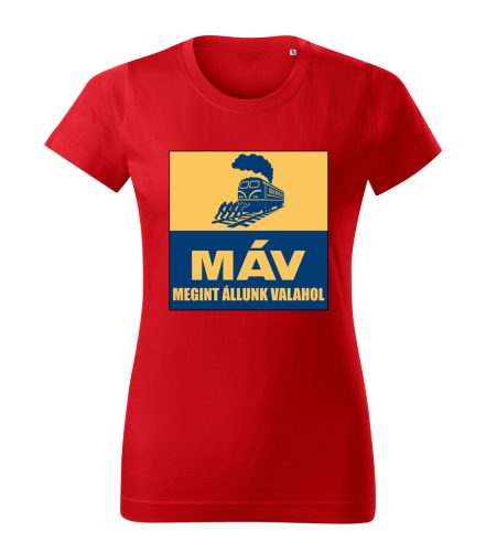 MÁV – Megint Állunk Valahol női póló
