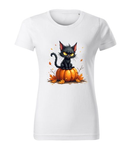 Morcos halloween cica női póló