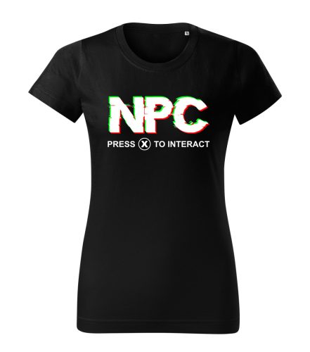NPC – Press (X) to Interact női póló