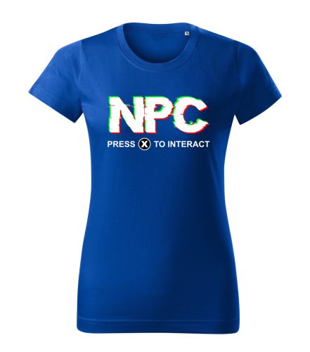 NPC – Press (X) to Interact női póló