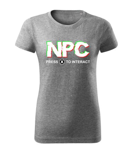 NPC – Press (X) to Interact női póló