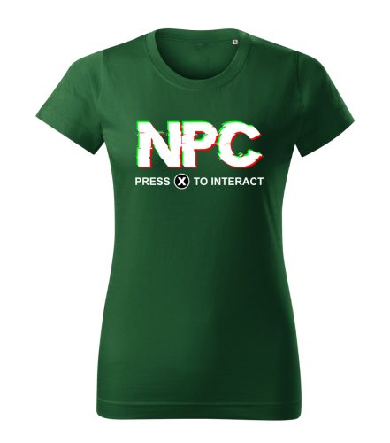 NPC – Press (X) to Interact női póló