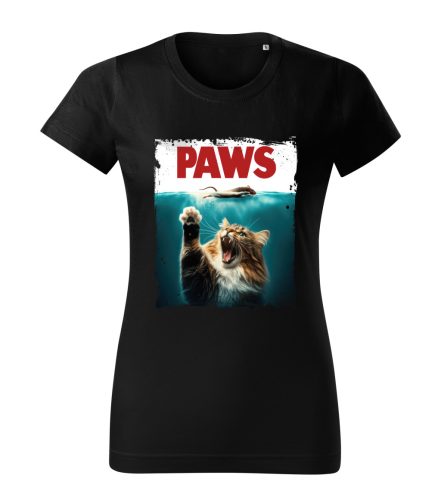 Paws macskás női póló