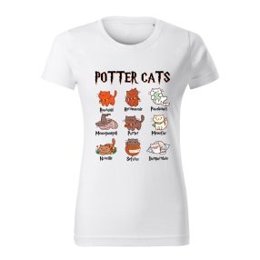 Potter Cats (cicák) női póló