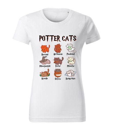 Potter Cats (cicák) női póló