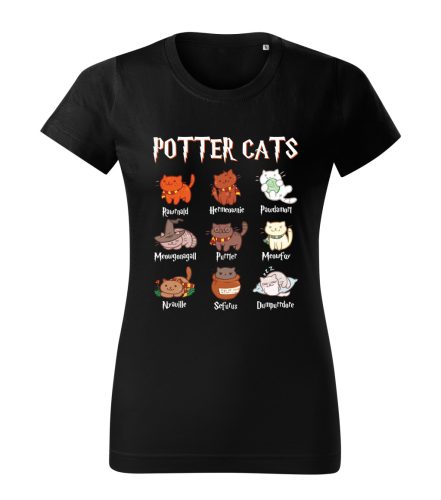 Potter Cats (cicák) női póló
