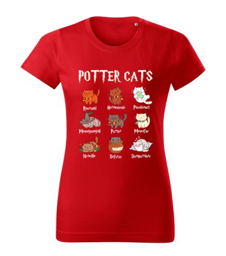 Potter Cats (cicák) női póló