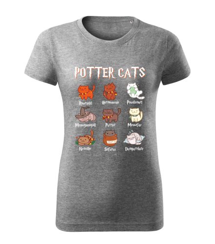 Potter Cats (cicák) női póló