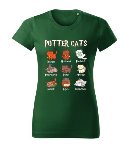 Potter Cats (cicák) női póló