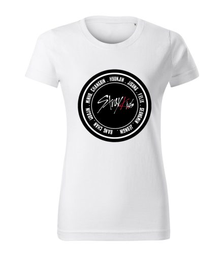 Stray Kids - Körlogós névlista grafikás női póló