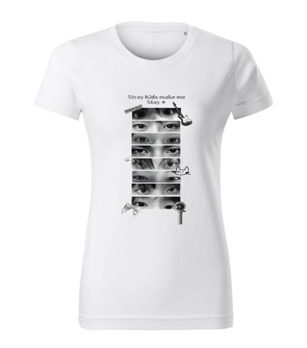 Stray Kids - Make Me Stay Eyes Panel Design női póló