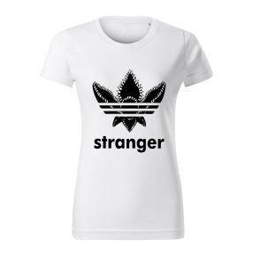 Stranger Things – adidas stílusú logós női póló