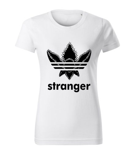Stranger Things – adidas stílusú logós női póló