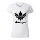 Stranger Things – adidas stílusú logós női póló