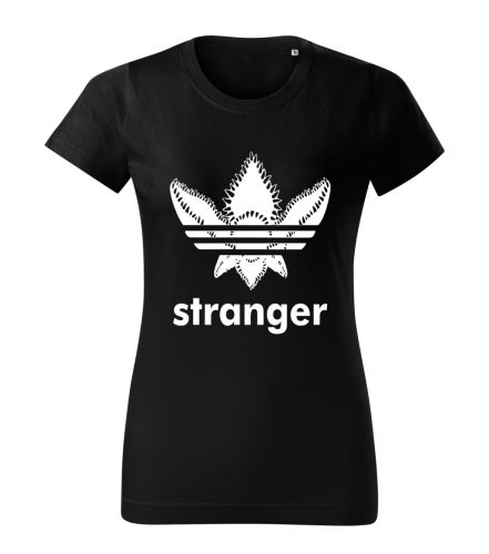 Stranger Things – adidas stílusú logós női póló