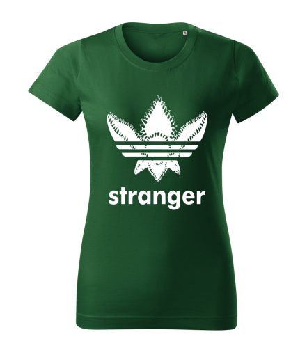 Stranger Things – adidas stílusú logós női póló