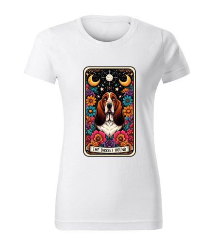Tarot Basset hound kutyás női póló