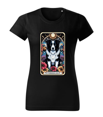 Tarot Border collie kutyás női póló