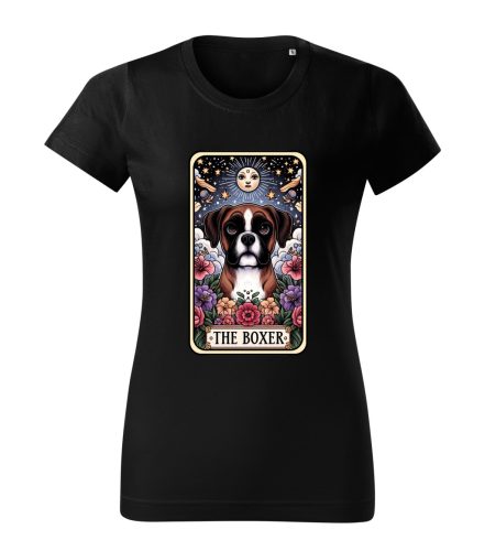 Tarot Boxer kutyás női póló