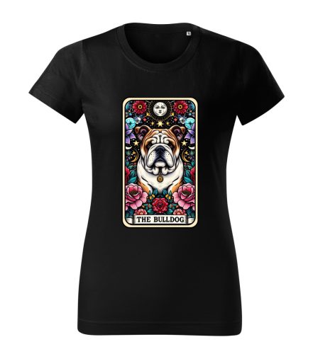 Tarot Bulldog kutyás női póló
