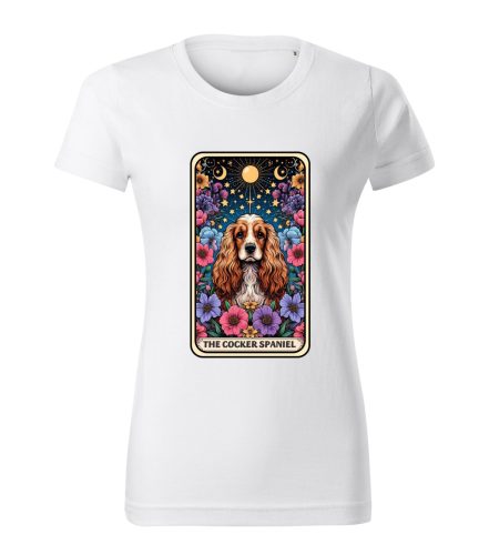 Tarot Cocker spániel kutyás női póló