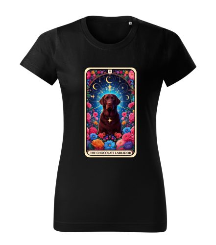 Tarot Csoki labrador kutyás női póló