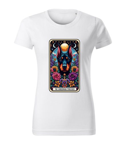Tarot Dobermann kutyás női póló