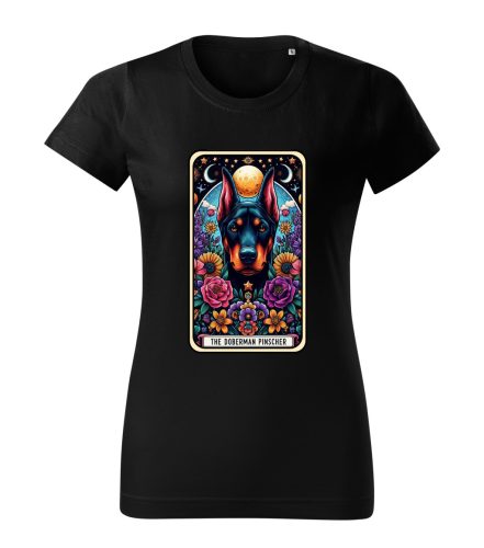 Tarot Dobermann kutyás női póló