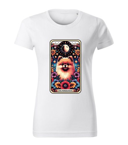Tarot Pomerániai törpespicc kutyás női póló